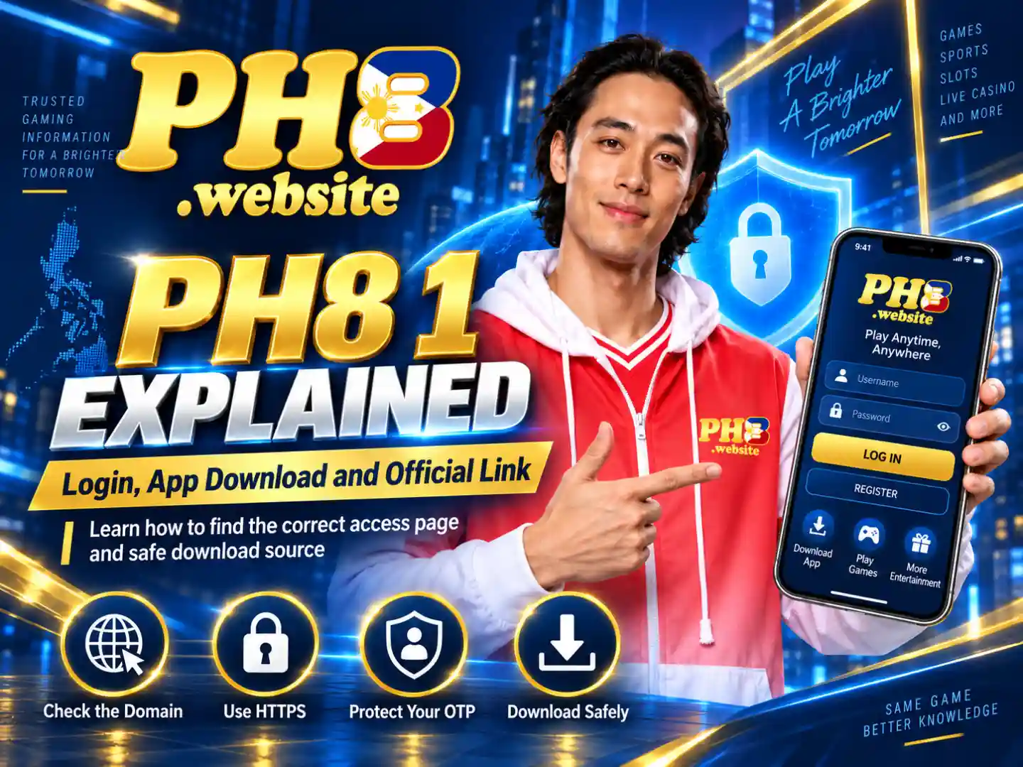 PH8 1 account access and mobile app information
