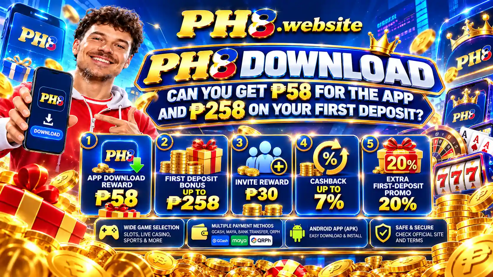 PH8 Android APK download safety and promotion checks