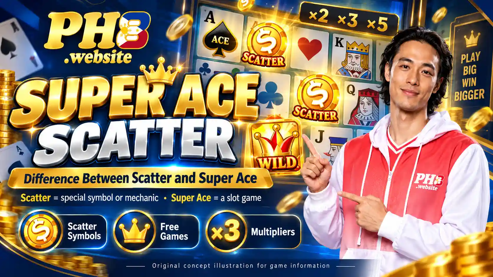 Featured illustration for the Super Ace Scatter rules article